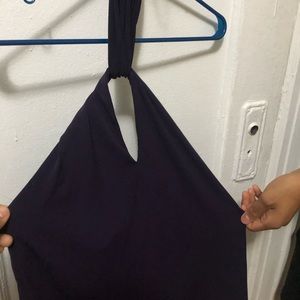 Purple express halter